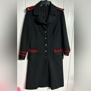 Vintage Domini Knits Blue and Red Women's Coat